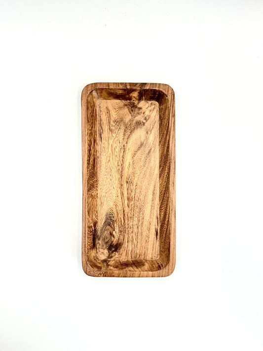 WOODEN RECTANGULAR SMALL TRAY