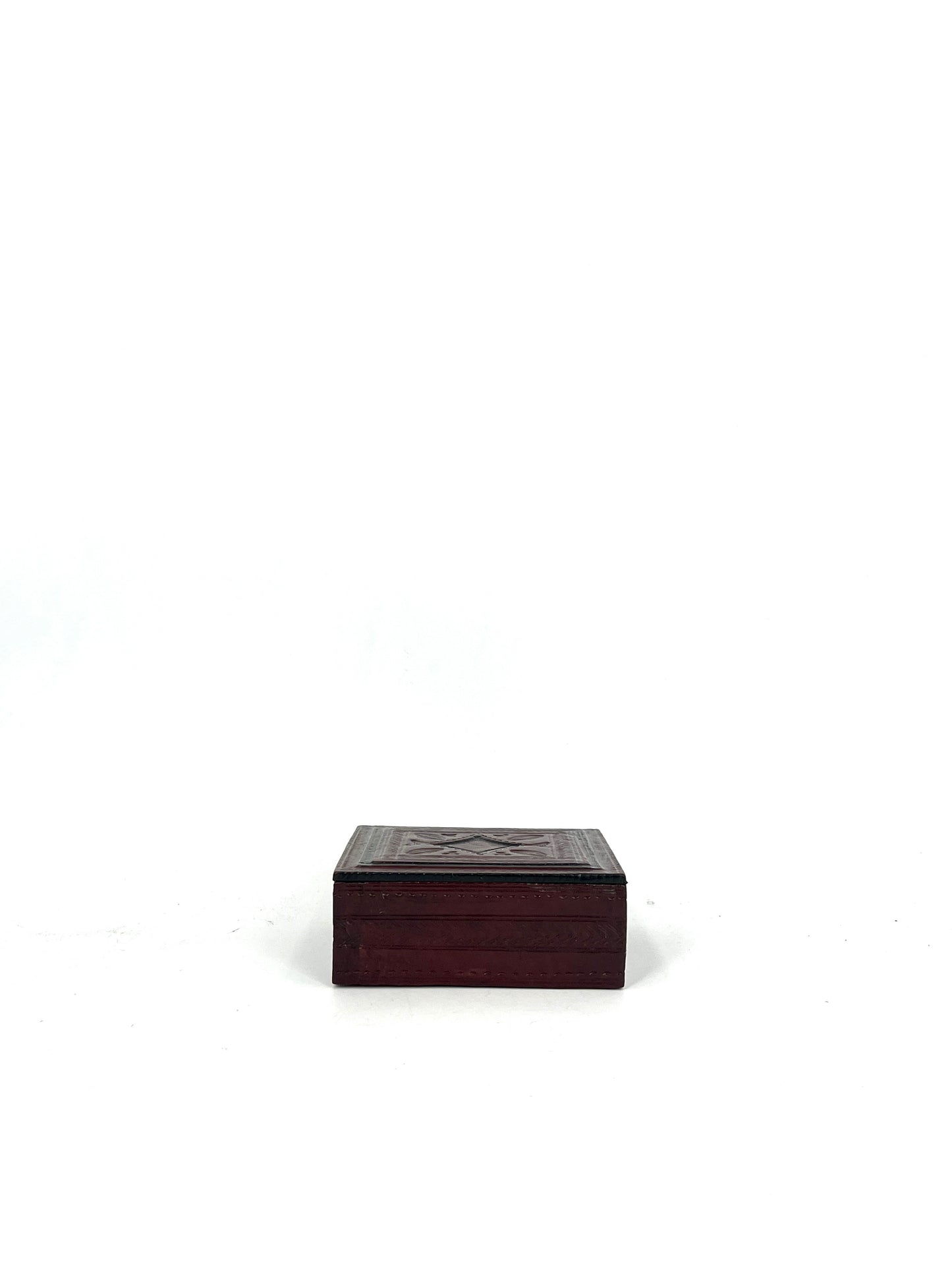 TUAREG LEATHER HAND CRAFTED BOX (SMALL)